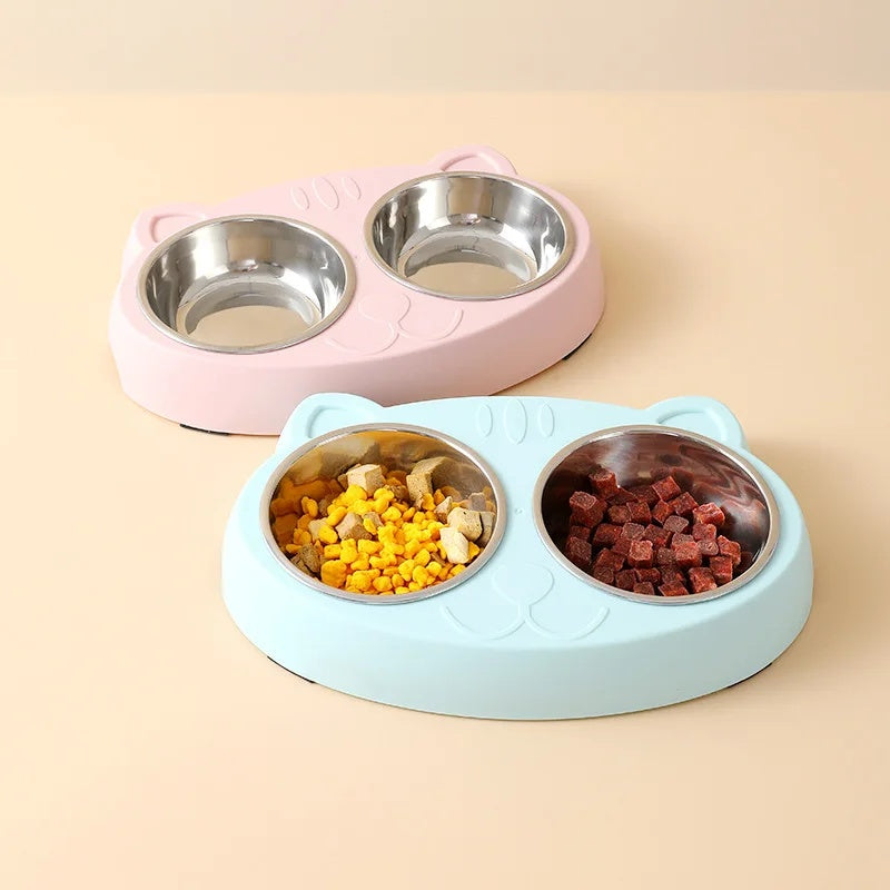 Macaron Pet Double Feeding Bowl
