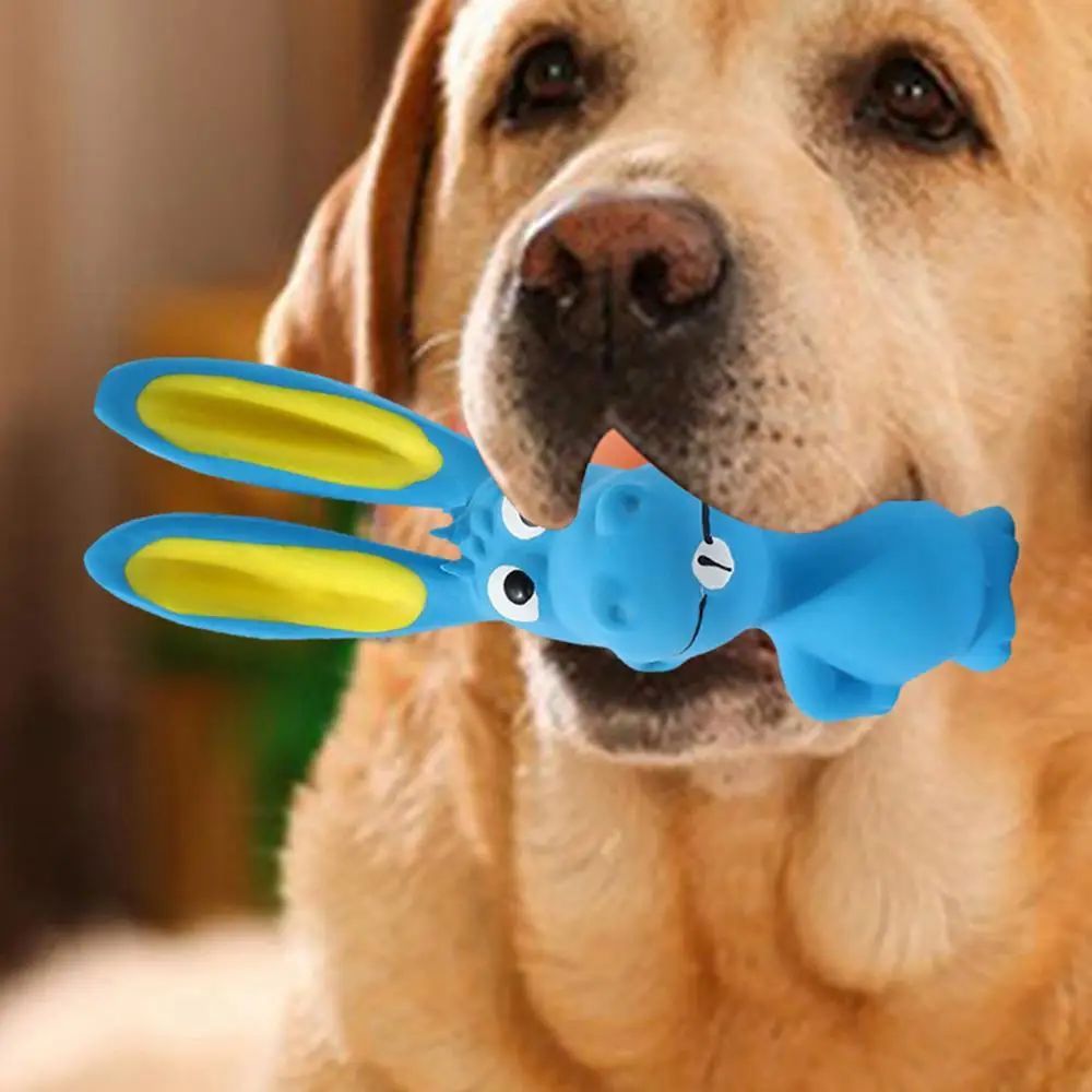 Pet Hippo Squeaky Toy