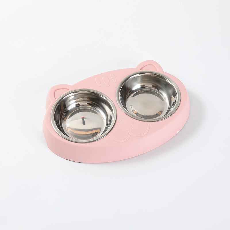 Macaron Pet Double Feeding Bowl