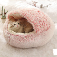 2 In 1 Soft Long Plush Pets Bed