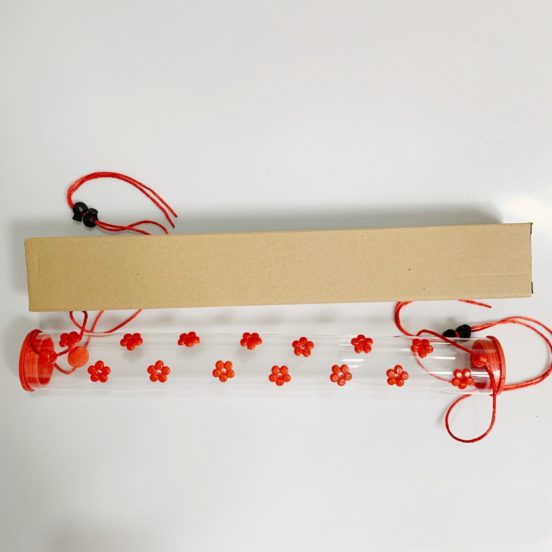 Hanging Long Tube Transparent Bird Feeder