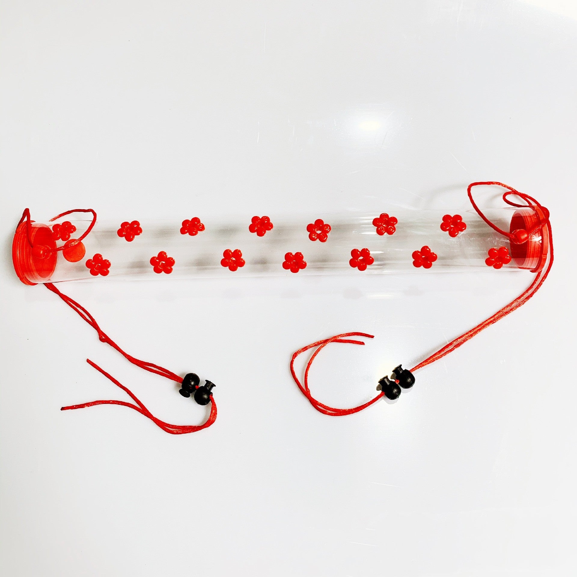 Hanging Long Tube Transparent Bird Feeder