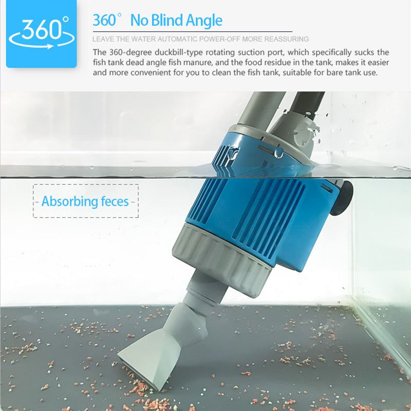 Fish Tank Gravel Aquarium Sand Electric Vacuum