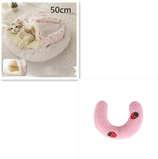 2 In 1 Soft Long Plush Pets Bed