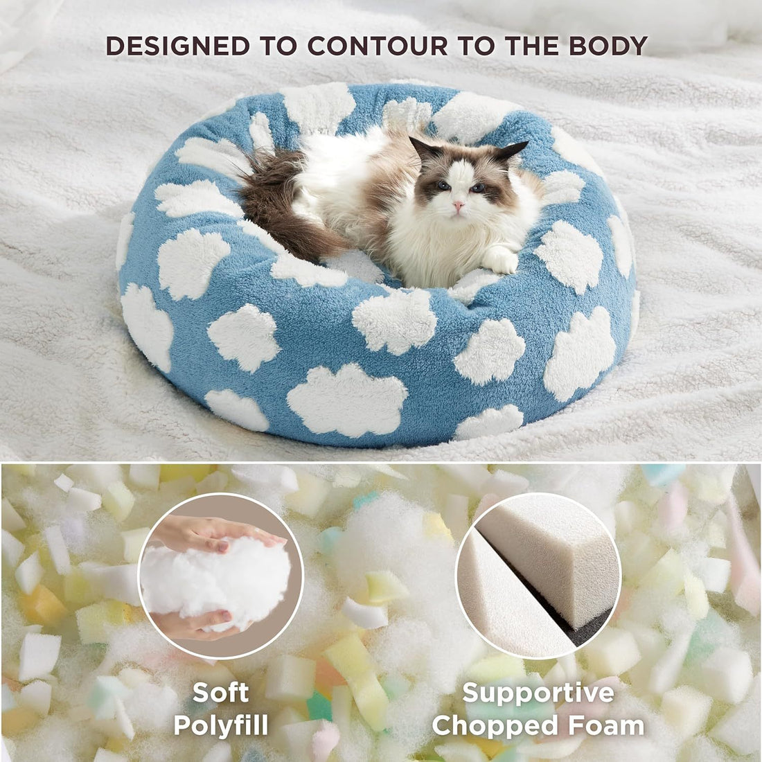 Round Donut Small Pet Bed