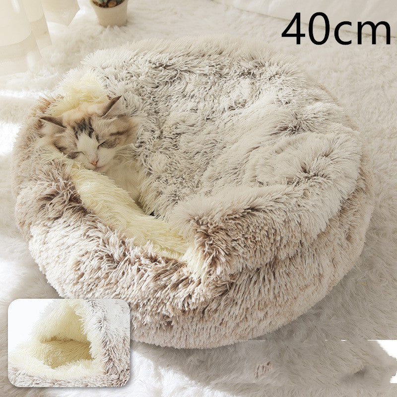 2 In 1 Soft Long Plush Pets Bed