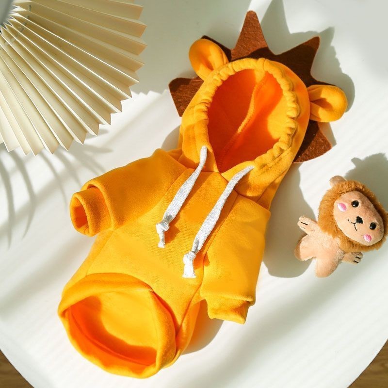Hooded Sweater Apricot Elk Pet Clothes
