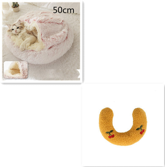 2 In 1 Soft Long Plush Pets Bed