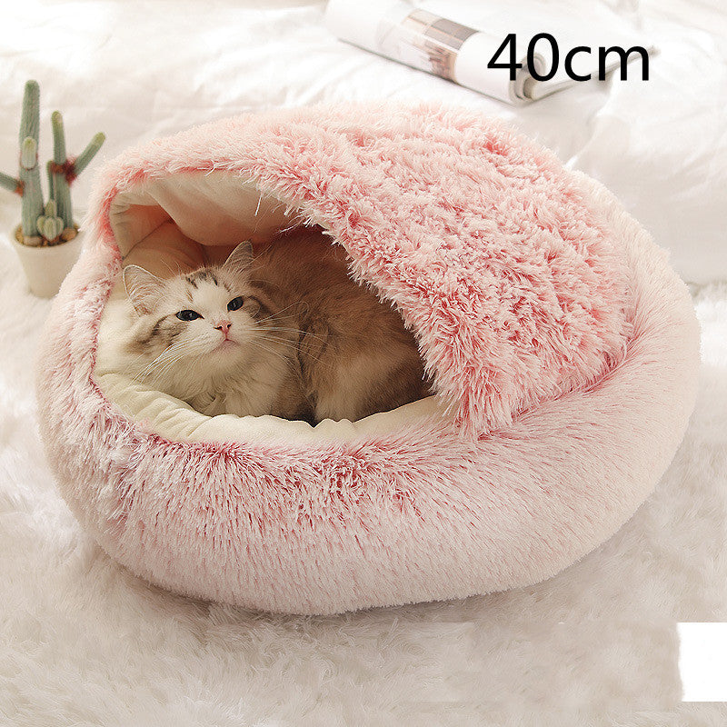 2 In 1 Soft Long Plush Pets Bed