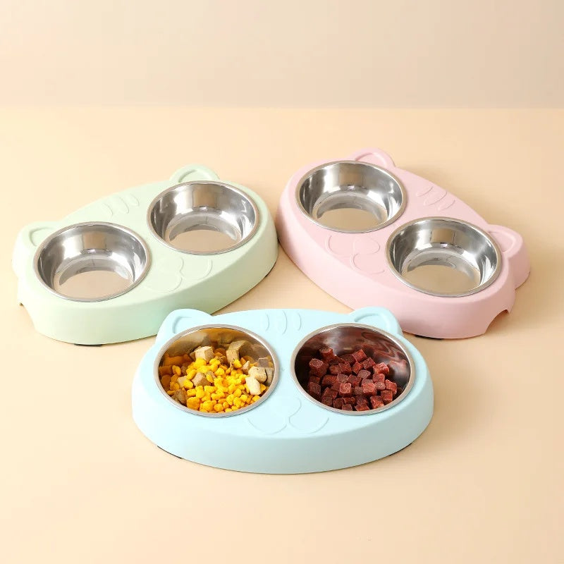 Macaron Pet Double Feeding Bowl