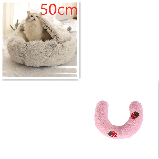 2 In 1 Soft Long Plush Pets Bed