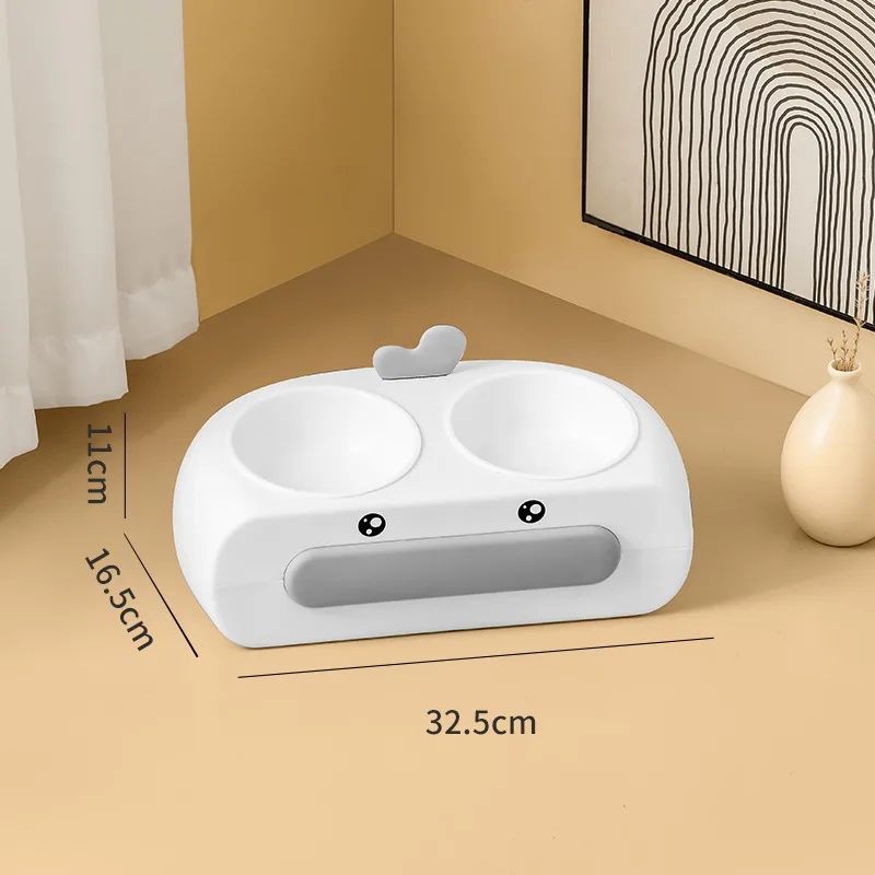 Duck Design Pet Double Bowl