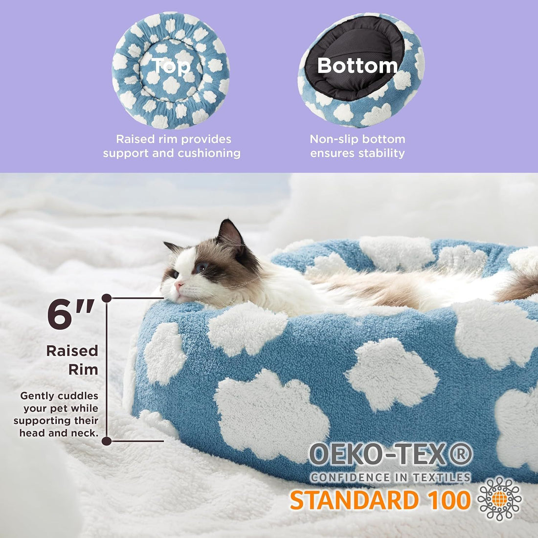 Round Donut Small Pet Bed