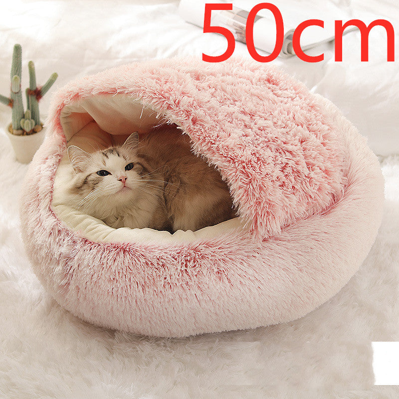 2 In 1 Soft Long Plush Pets Bed