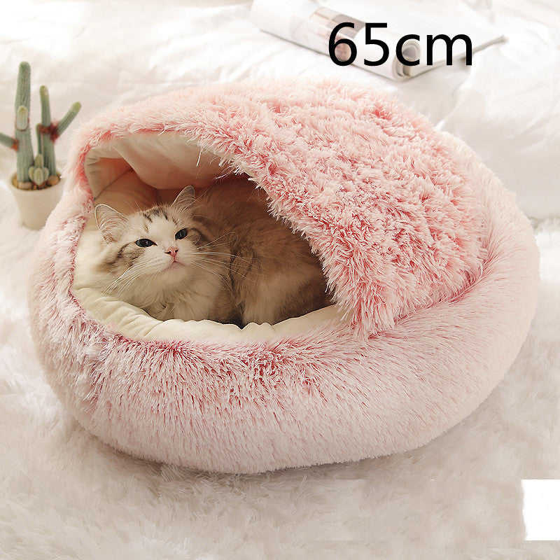2 In 1 Soft Long Plush Pets Bed