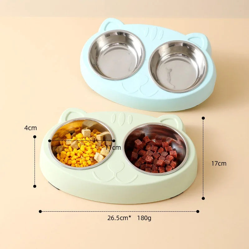 Macaron Pet Double Feeding Bowl