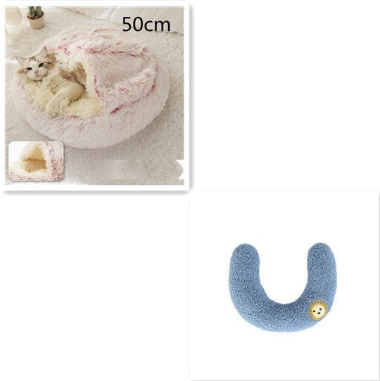 2 In 1 Soft Long Plush Pets Bed
