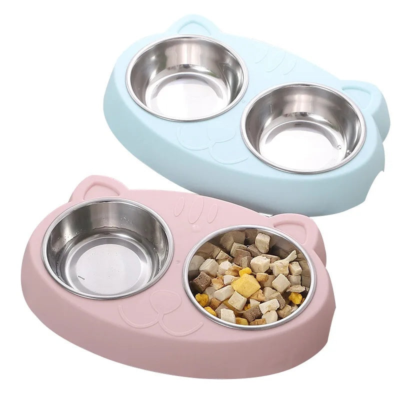 Macaron Pet Double Feeding Bowl