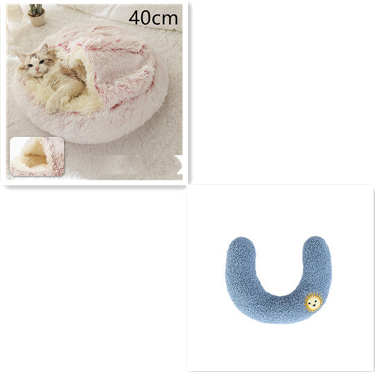 2 In 1 Soft Long Plush Pets Bed