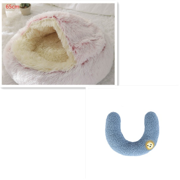 2 In 1 Soft Long Plush Pets Bed