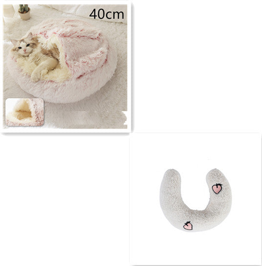 2 In 1 Soft Long Plush Pets Bed