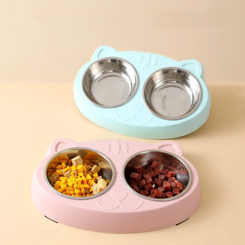 Macaron Pet Double Feeding Bowl