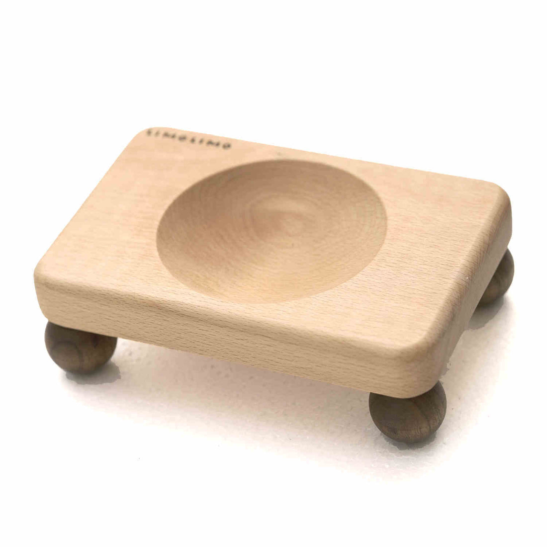 Solid Wood Cat Feeding Bowl