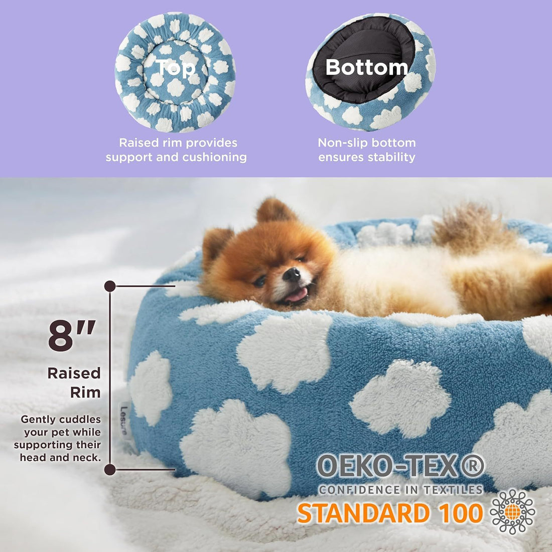 Round Donut Small Pet Bed