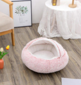 2 In 1 Soft Long Plush Pets Bed