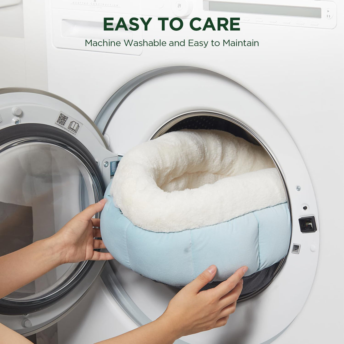 Round Washable Pet Bed