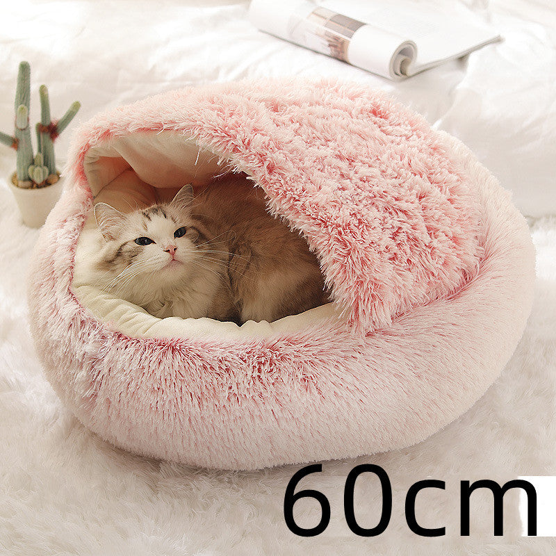 2 In 1 Soft Long Plush Pets Bed