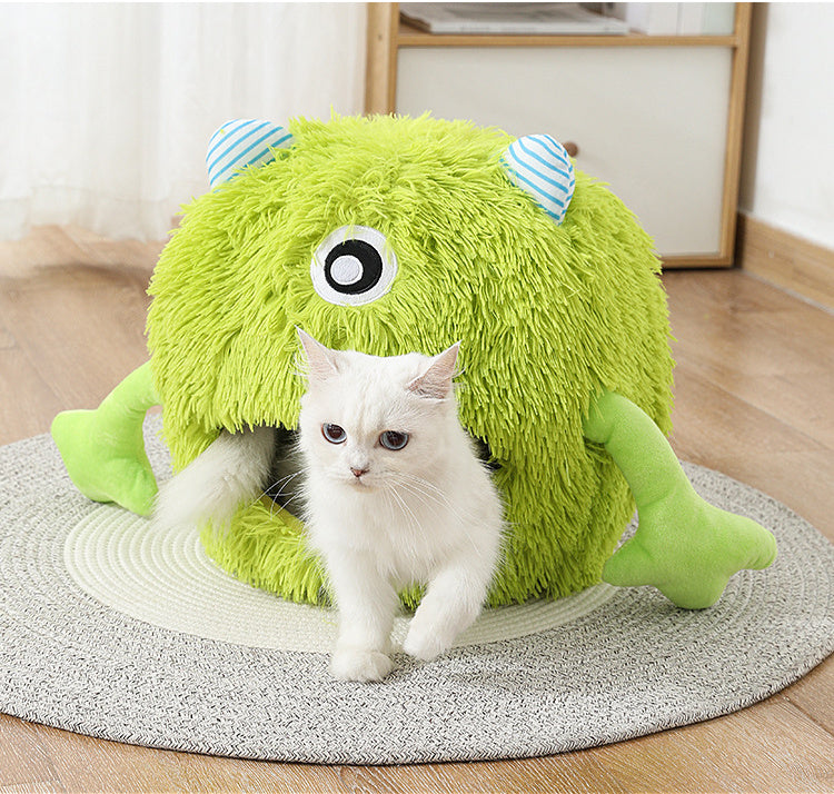 Washable Fluffy Round Pet Bed