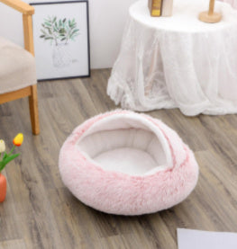 2 In 1 Soft Long Plush Pets Bed