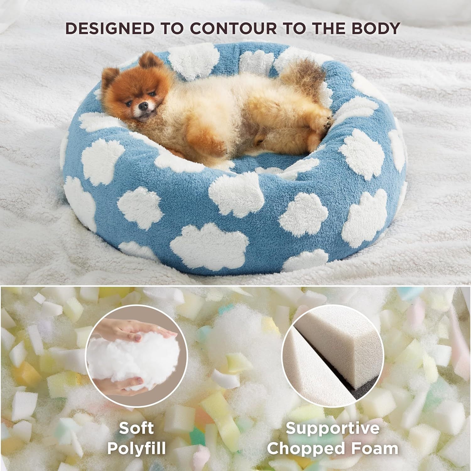 Round Donut Small Pet Bed