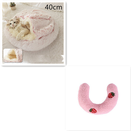 2 In 1 Soft Long Plush Pets Bed